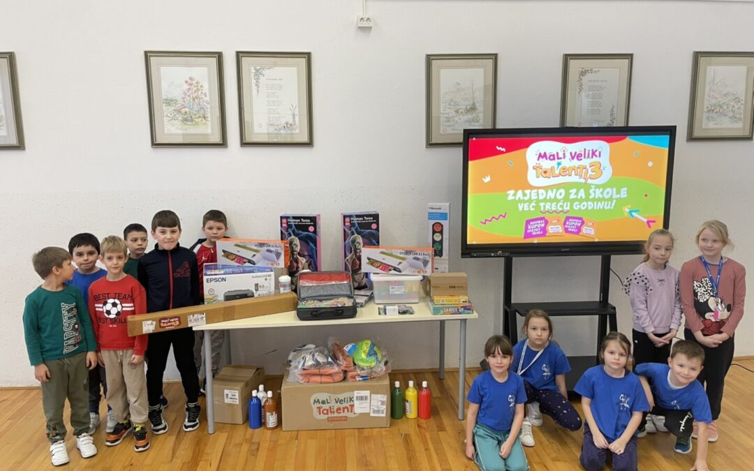 Naša škola je dobitnica na nagradnom natječaju Konzuma „Banka kupona“ u sklopu inicijative „Mali veliki talenti 3“!